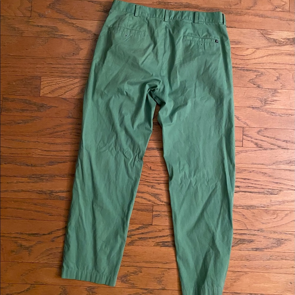 Brooks Brothers 346 Green Khakis 35 32 - Picture 2 of 4